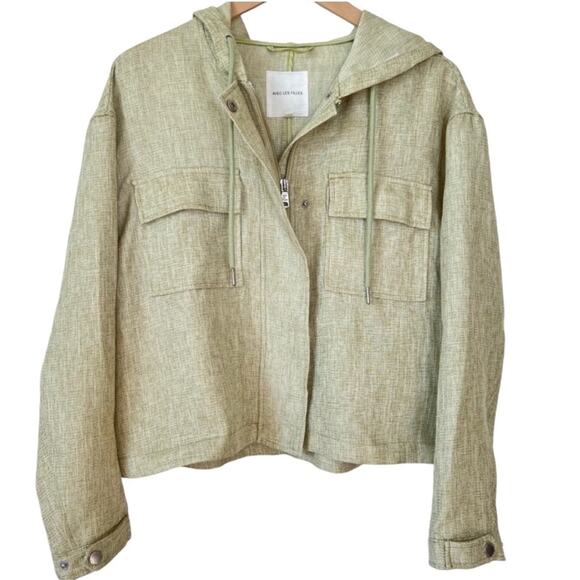 Avec Les Filles Cropped Hooded Jacket, Casual, Coastal, Weekend, City Chic,  XL - Picture 11 of 14